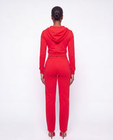 Rouge Velour Sweatpants
