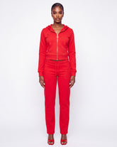 Rouge Velour Hoodie