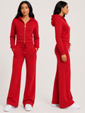 Rouge Velour Hoodie