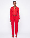 Rouge Velour Sweatpants